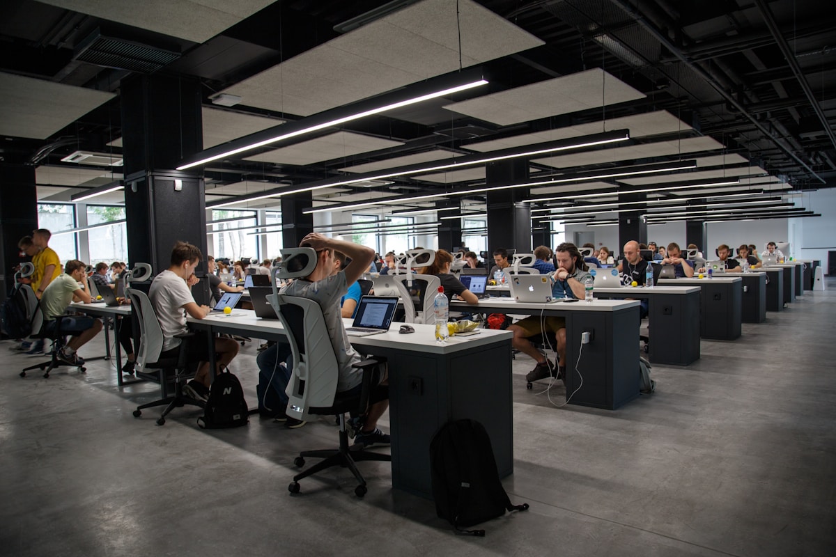 Evening newsroom at SG News Scope Singapore office
